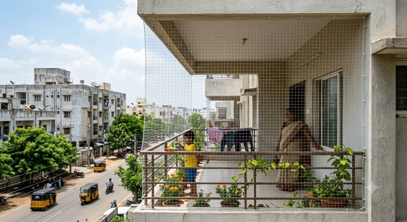 Balcony Safety Nets in Bangalore