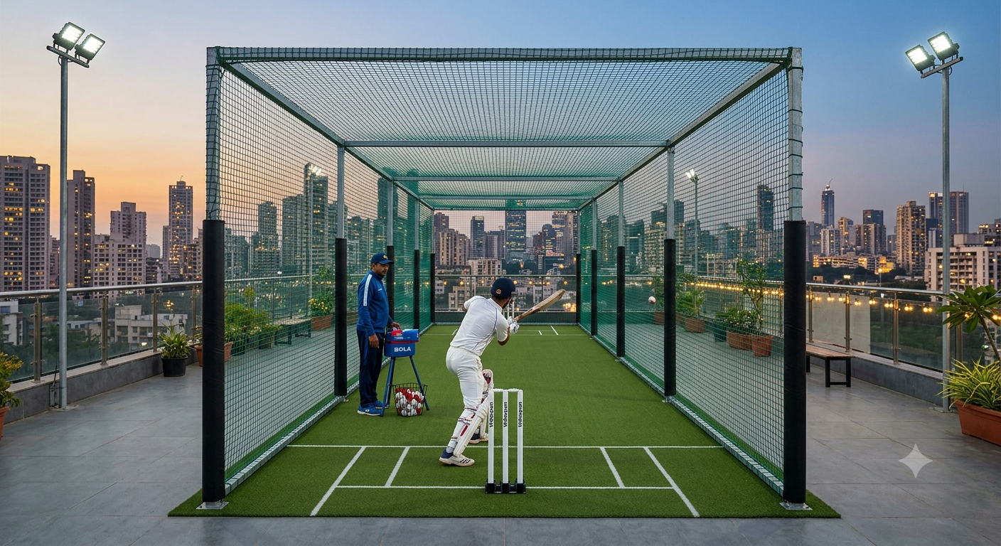 Terrace Cricket Nets in Bangalore
